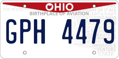OH license plate GPH4479