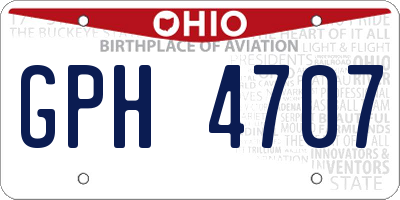 OH license plate GPH4707