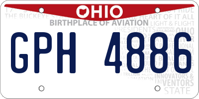 OH license plate GPH4886