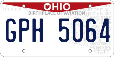 OH license plate GPH5064