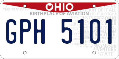 OH license plate GPH5101