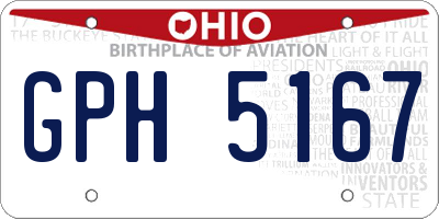 OH license plate GPH5167