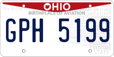 OH license plate GPH5199