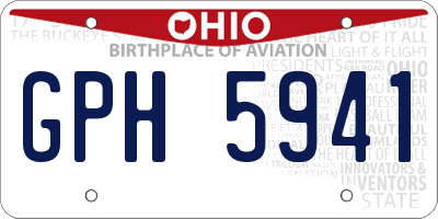 OH license plate GPH5941