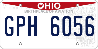 OH license plate GPH6056