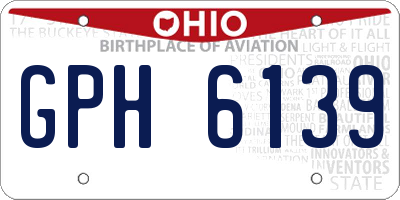 OH license plate GPH6139