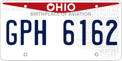 OH license plate GPH6162