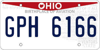 OH license plate GPH6166