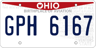 OH license plate GPH6167