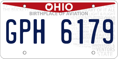 OH license plate GPH6179