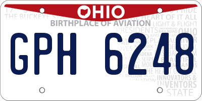OH license plate GPH6248