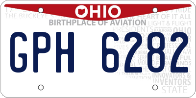 OH license plate GPH6282