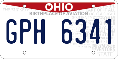 OH license plate GPH6341