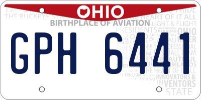 OH license plate GPH6441