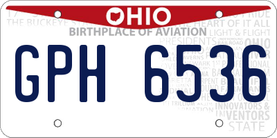 OH license plate GPH6536