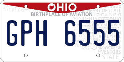 OH license plate GPH6555