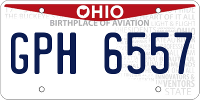 OH license plate GPH6557
