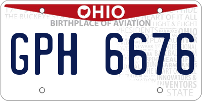 OH license plate GPH6676