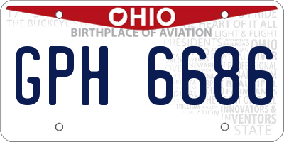 OH license plate GPH6686