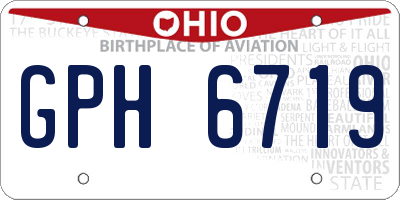 OH license plate GPH6719