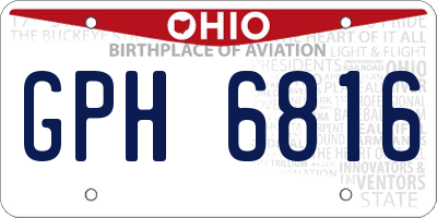 OH license plate GPH6816