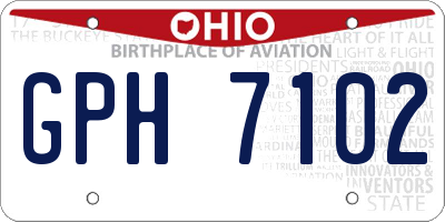OH license plate GPH7102