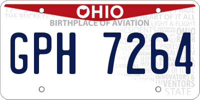 OH license plate GPH7264