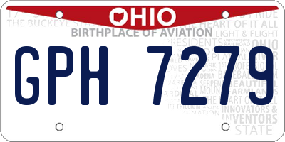 OH license plate GPH7279