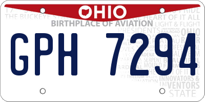 OH license plate GPH7294