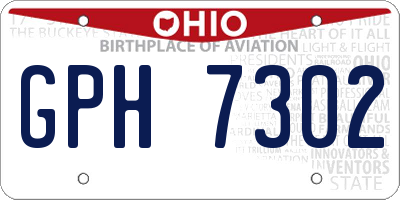 OH license plate GPH7302