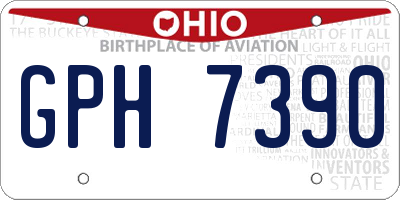 OH license plate GPH7390