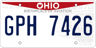 OH license plate GPH7426