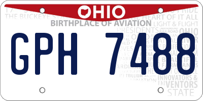 OH license plate GPH7488