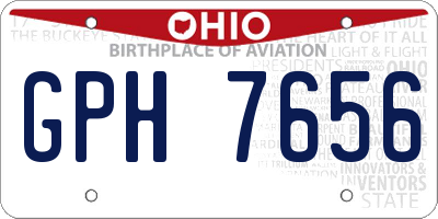 OH license plate GPH7656