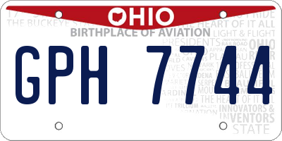 OH license plate GPH7744