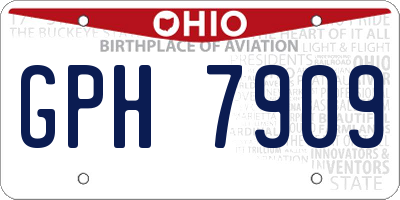 OH license plate GPH7909