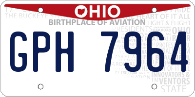 OH license plate GPH7964