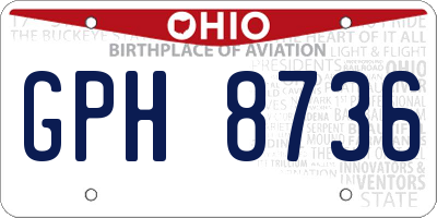 OH license plate GPH8736