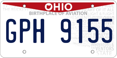 OH license plate GPH9155