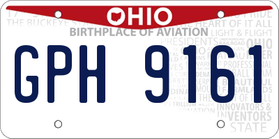 OH license plate GPH9161