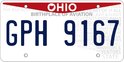 OH license plate GPH9167