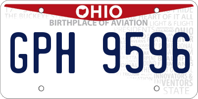 OH license plate GPH9596