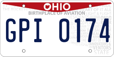 OH license plate GPI0174