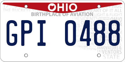 OH license plate GPI0488