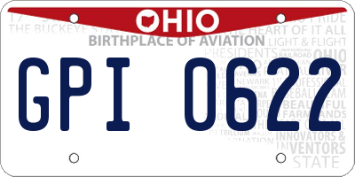 OH license plate GPI0622