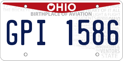 OH license plate GPI1586