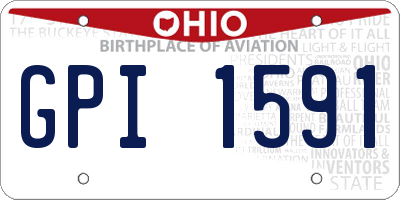 OH license plate GPI1591