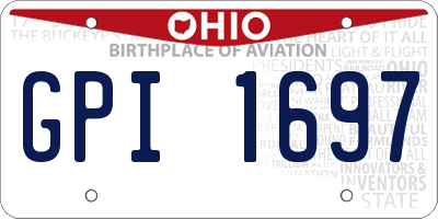OH license plate GPI1697