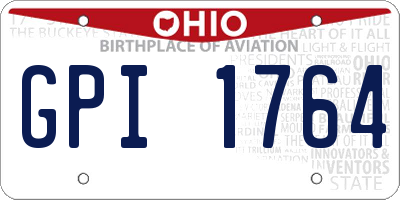 OH license plate GPI1764