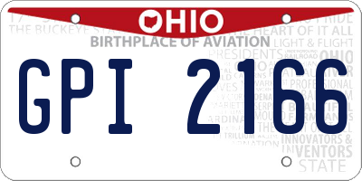 OH license plate GPI2166